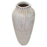Vaso Bianco Beige Colore Struttura Beige Diametro 12 cm, - Sighn