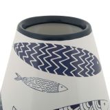 Vaso Bianco blu Disegni con Pesci Colore Struttura blu, - Verra