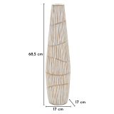 Vaso Bianco Crema Beige Colore Struttura Beige Diametro 6 cm, Sfumatura Colore Struttura Crema - Dadalelo