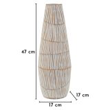 Vaso Bianco Crema Beige Colore Struttura Beige Diametro 6 cm, Sfumatura Colore Struttura Crema - Padsto