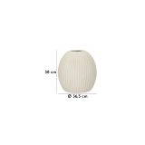 Vaso Bianco Crema Texture Irregolare Diametro 12.5 cm, Sfumatura Colore Struttura Crema - Galo