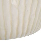 Vaso Bianco Crema Texture Irregolare Diametro 12.5 cm, Sfumatura Colore Struttura Crema - Galo