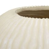 Vaso Bianco Crema Texture Irregolare Diametro 12.5 cm, Sfumatura Colore Struttura Crema - Galo