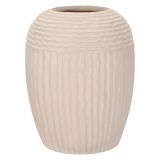 Vaso Bianco Crema Texture Irregolare Diametro 15.5 cm, Sfumatura Colore Struttura Crema - Famo