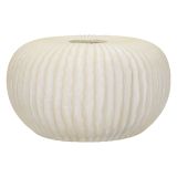 Vaso Bianco Crema Texture Irregolare Diametro 9.5 cm, Sfumatura Colore Struttura Crema - Famimiso