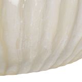 Vaso Bianco Crema Texture Irregolare Diametro 9.5 cm, Sfumatura Colore Struttura Crema - Famimiso