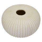 Vaso Bianco Crema Texture Irregolare Diametro 9.5 cm, Sfumatura Colore Struttura Crema - Famimiso