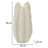 Vaso Bianco Marmo Effetto Marmo Diametro 8.5 cm, Sfumatura Colore Struttura Marmo - Dasibase