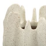 Vaso Bianco Marmo Effetto Marmo Diametro 8.5 cm, Sfumatura Colore Struttura Marmo - Dasibase