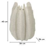 Vaso Bianco Marmo Effetto Marmo Diametro 9 cm, Sfumatura Colore Struttura Marmo - Dabatori