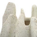 Vaso Bianco Marmo Effetto Marmo Diametro 9 cm, Sfumatura Colore Struttura Marmo - Dabatori