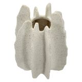 Vaso Bianco Marmo Effetto Marmo Diametro 9 cm, Sfumatura Colore Struttura Marmo - Dabatori