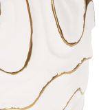 Vaso Bianco oro Colore Struttura oro, - Banenoha