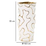 Vaso Bianco oro Colore Struttura oro, - Banisilo