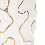 Vaso Bianco oro Colore Struttura oro, - Banisilo