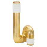 Vaso Bianco oro Colore Struttura oro, - Elide