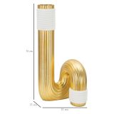 Vaso Bianco oro Colore Struttura oro, - Elide