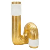 Vaso Bianco oro Colore Struttura oro, - Iria