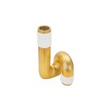 Vaso Bianco oro Colore Struttura oro, - Iria