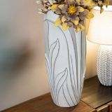 Vaso Brabbia, 31x31 h69 cm, Bianco