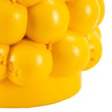 Vaso Giallo Disegni con Limoni Diametro 13.5 cm, - Bardo