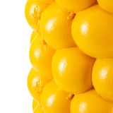 Vaso Giallo Disegni con Limoni Diametro 13.5 cm, - Bardo