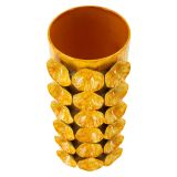 Vaso Giallo Disegno Moderno Diametro 13.5 cm, - Barini