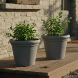Vaso- Grigio set 2 Vasi, Made in Italy - Townley