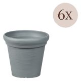 Vaso- Grigio set 6 Vasi, Made in Italy - Townley