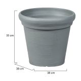 Vaso- Grigio set 6 Vasi, Made in Italy - Townley