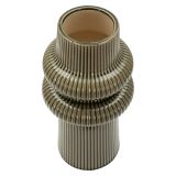 Vaso Marrone Nero Colore Struttura Nero Diametro 8 cm, - Gagarosa