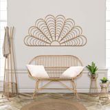 Vaso Marrone Rovere Portavaso Finiture in Rattan Materiale Struttura in Plastica, Sfumatura Colore Struttura Rovere - Dalotami