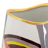 Vaso Multicolore Disegno Moderno Diametro 11 cm, - Basesaso