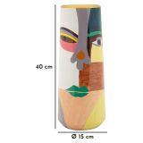 Vaso Multicolore Disegno Moderno Diametro 12 cm, - Manang