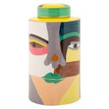 Vaso Multicolore Disegno Moderno Diametro 8 cm, - Baroneka