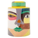 Vaso Multicolore Disegno Moderno Diametro 8 cm, - Basa