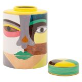 Vaso Multicolore Disegno Moderno Diametro 8 cm, - Basa