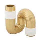 Vaso oro Bianco Colore Struttura Bianco Materiale Struttura in Tessuto, - Nello