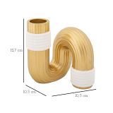 Vaso oro Bianco Colore Struttura Bianco Materiale Struttura in Tessuto, - Nello