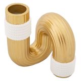 Vaso oro Bianco Colore Struttura Bianco Materiale Struttura in Tessuto, - Nello