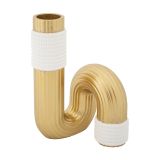 Vaso oro Bianco Colore Struttura Bianco Materiale Struttura in Tessuto, - Teren