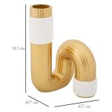Vaso oro Bianco Colore Struttura Bianco Materiale Struttura in Tessuto, - Teren