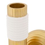Vaso oro Bianco Colore Struttura Bianco Materiale Struttura in Tessuto, - Teren