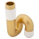 Vaso oro Bianco Colore Struttura Bianco Materiale Struttura in Tessuto, - Teren