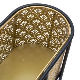 Vaso oro Nero Portavaso Rimovibile Colore Struttura Nero, - SanJuan
