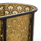 Vaso oro Nero Portavaso Rimovibile Colore Struttura Nero, - SanJuan