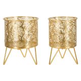 Vaso oro set 2 Vasi, Portavasi Rimovibili, - Aitut