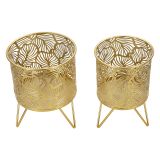 Vaso oro set 2 Vasi, Portavasi Rimovibili, - Aitut