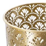 Vaso oro set 2 Vasi, Portavasi Rimovibili Diametro Vaso Grande: 20, Vaso Piccolo: 18 cm, - Isafjo