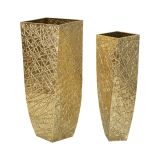 Vaso oro set di 2 Vasi, - Ritaldi